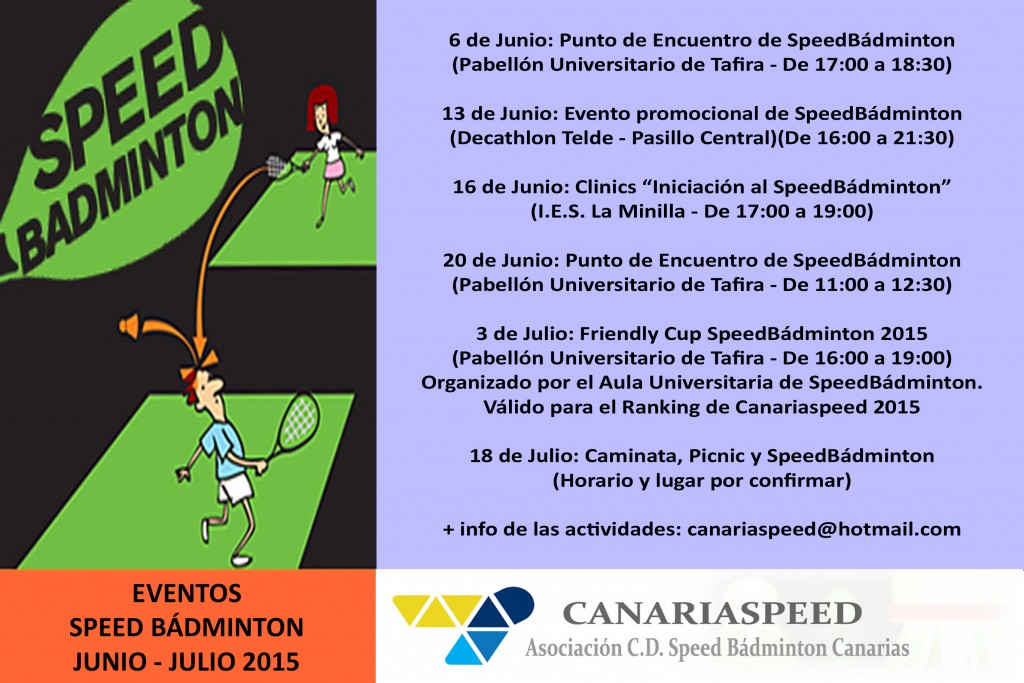 Actividades Speedbádminton (Junio-Julio)