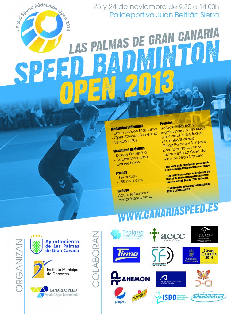 Cartel Oficial - LPGC Speed Bádminton Open 2013 (2)