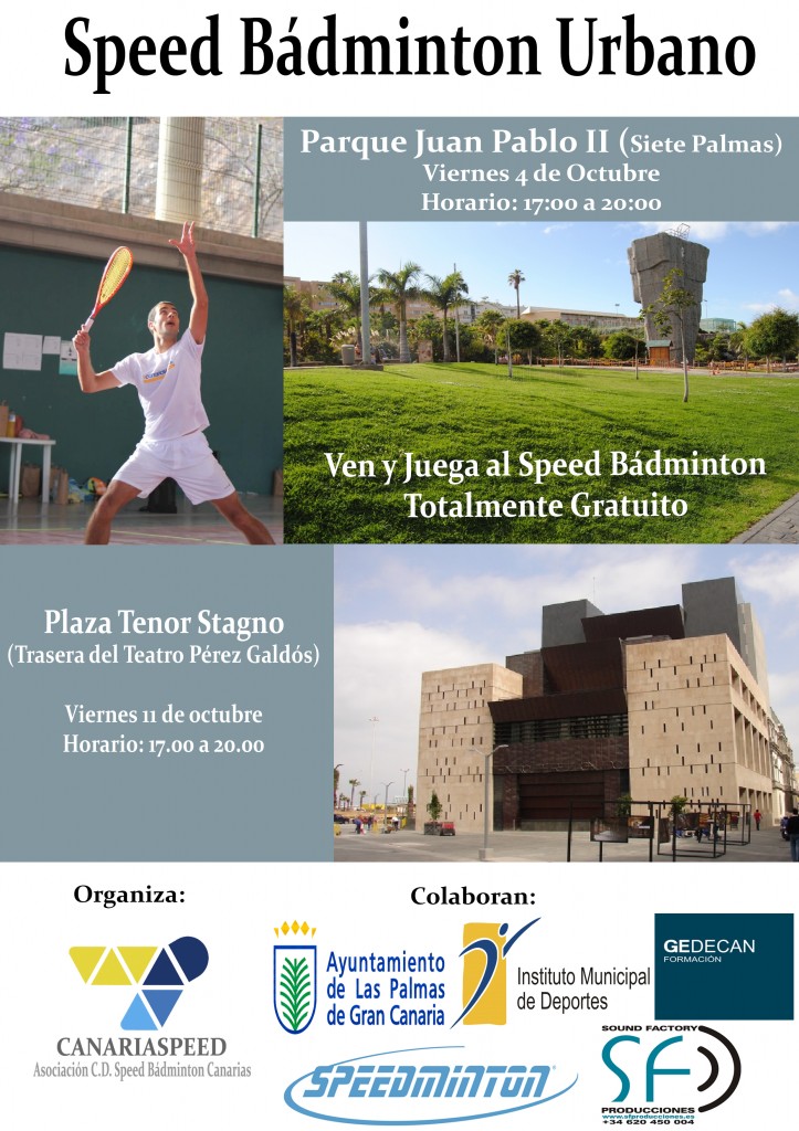 Cartel Speed Bádminton Urbano
