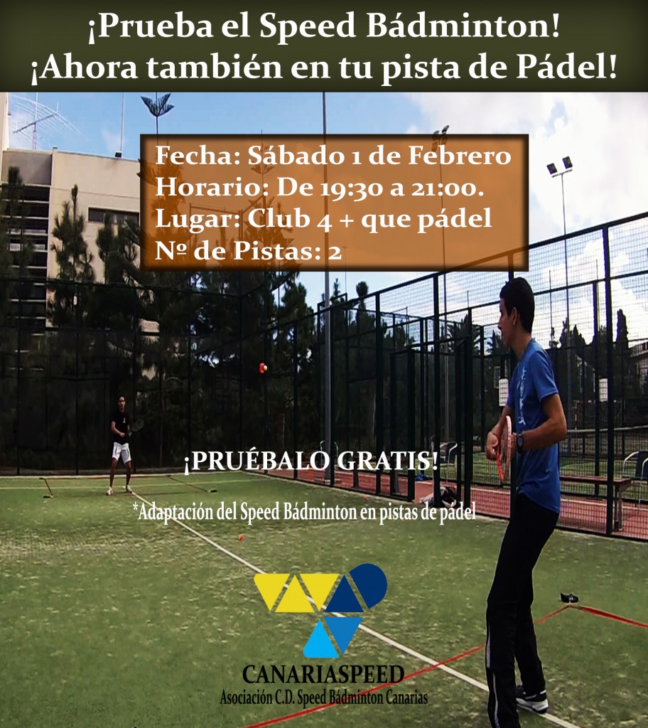 Cartel Speed - Pádel 2