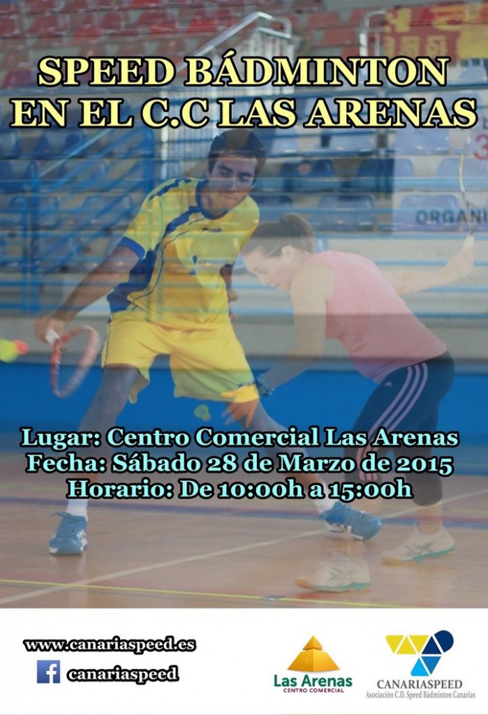Cartel Speed badminton Las Arenas2