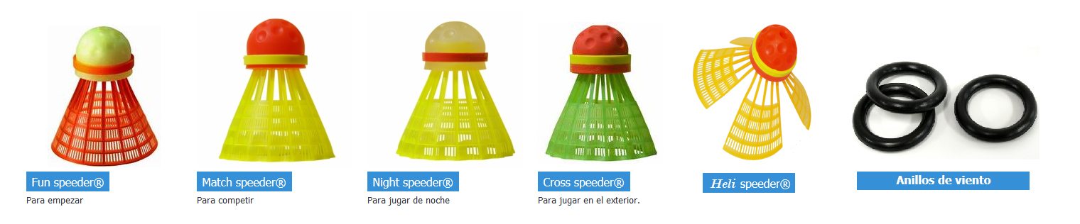 tipos de volantes de crossminton